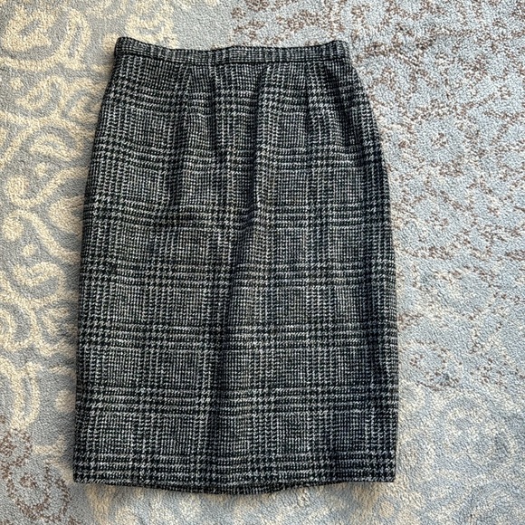 Vintage Peabody House Wool Houndstooth Skirt Suit Set 13/14 - Picture 2 of 15